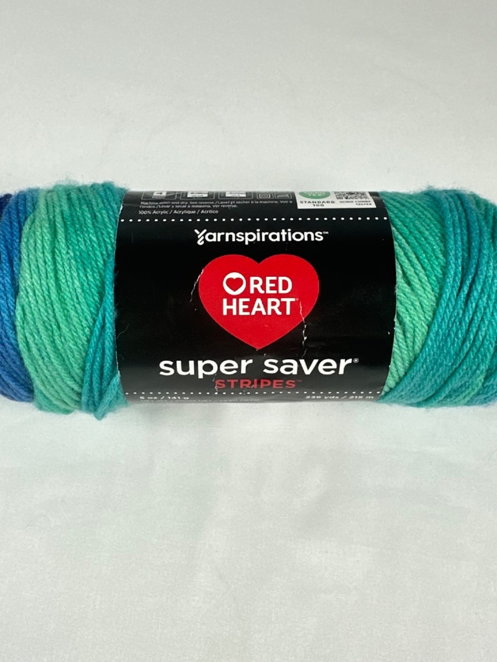 Red Heart Super Saver Stripes Yarn Color Cool Stripes 4967 Acrylic ONE Skein